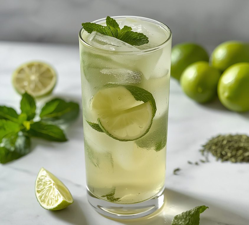 Przepis na mrożoną herbatę Chun Mee Leo Tea